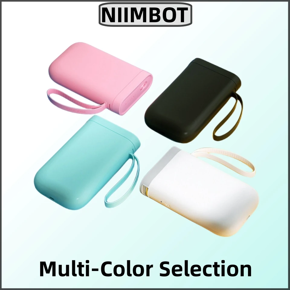 NIIMBOT D11 White Thermal Label Maker Machine Portable Sticker Printer with Tape, No Ink Wireless Technology for Office Home