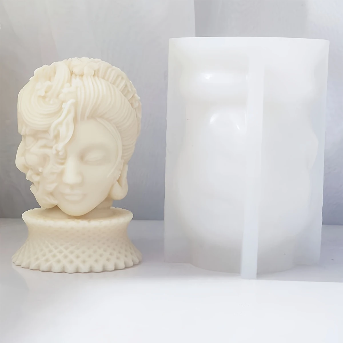 

Силиконовая форма для свечей одна штука за раз; форма для украшений для свечей в виде демона красоты