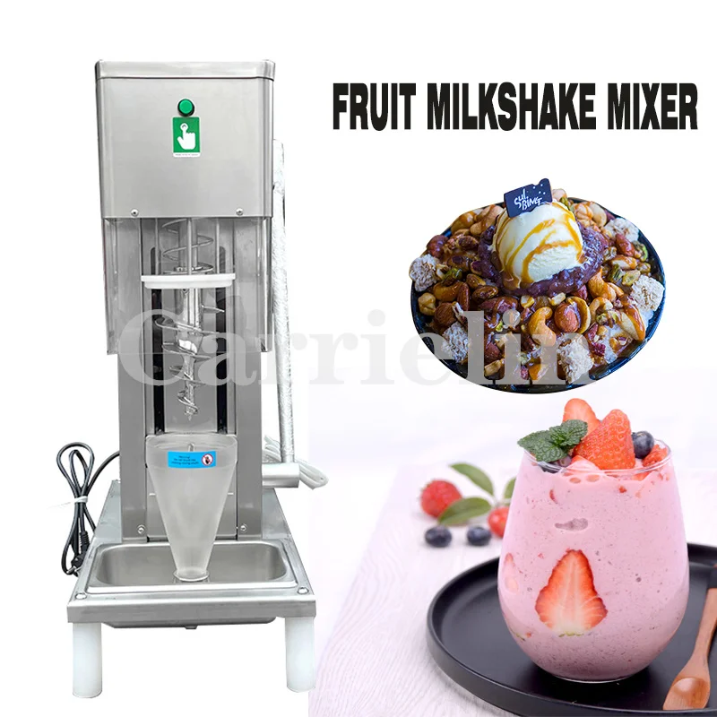 Frozen Yogurt Blending Machine Fridge to Make Milkshake Ice Cream Mixing Snowstorm Machine Stainless Steel Commercial Equipment