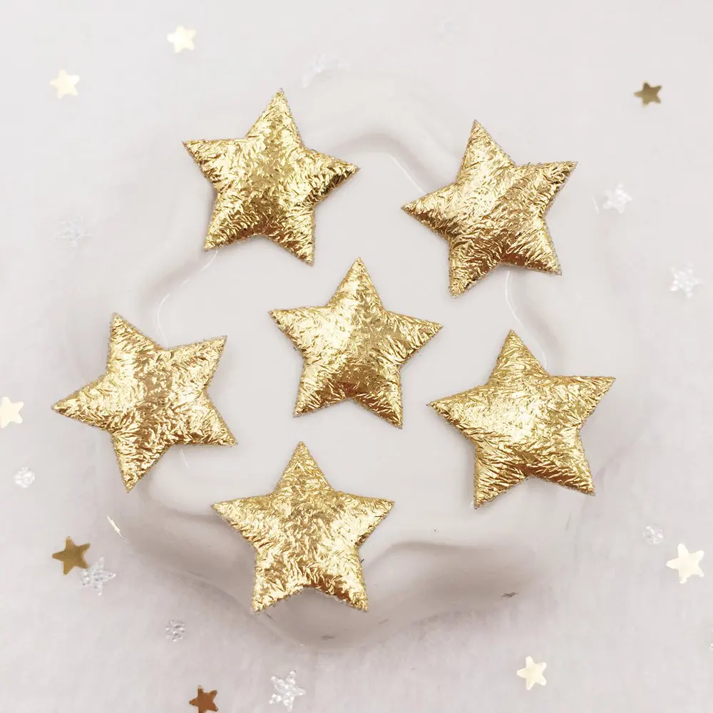 600pcs 20mm Padded Cloth Pretty Mini Star Appliques Wedding Patches DIY Hair Clip Accessories Craft Supplies E06