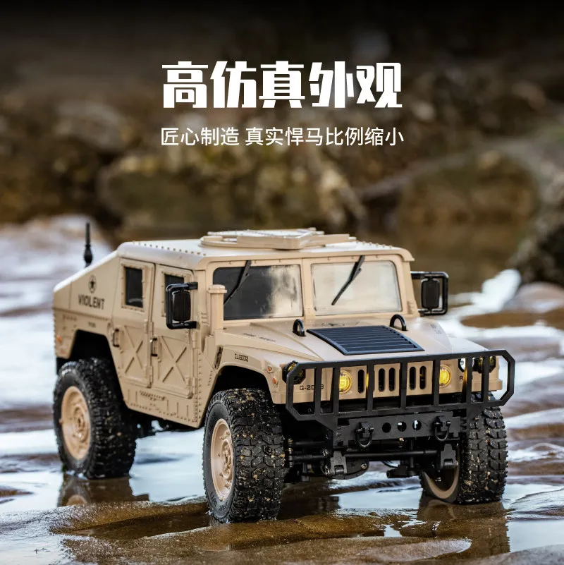 New 4WD RC Off-Road Climbing Car Full Proportional Control With Machine Gun Winch High Speed Off-Road Climbing Vehicle Toy