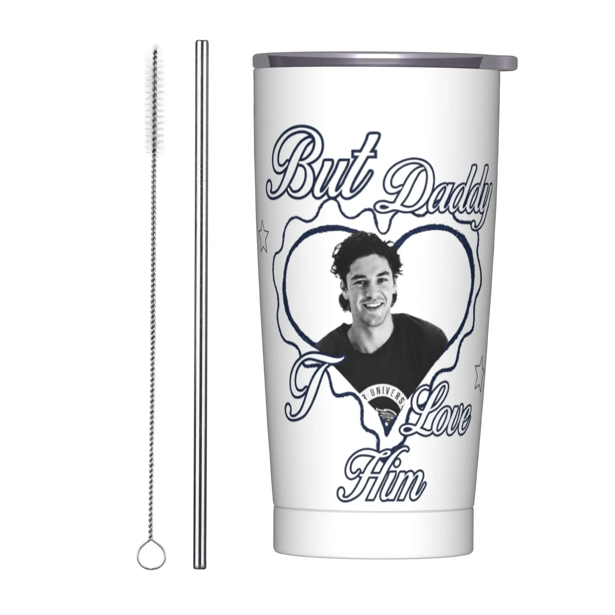 Stainless Steel Tumbler Off Campus But Daddy I Love Him Coffee Mug Heat Preservation Cold Drink Mugs Cup Travelist Water Bottle