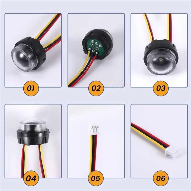 ABKI-luz LED frontal para SG 1603 SG 1604 SG1603 SG1604 1/16 accesorios de repuesto de coche teledirigido