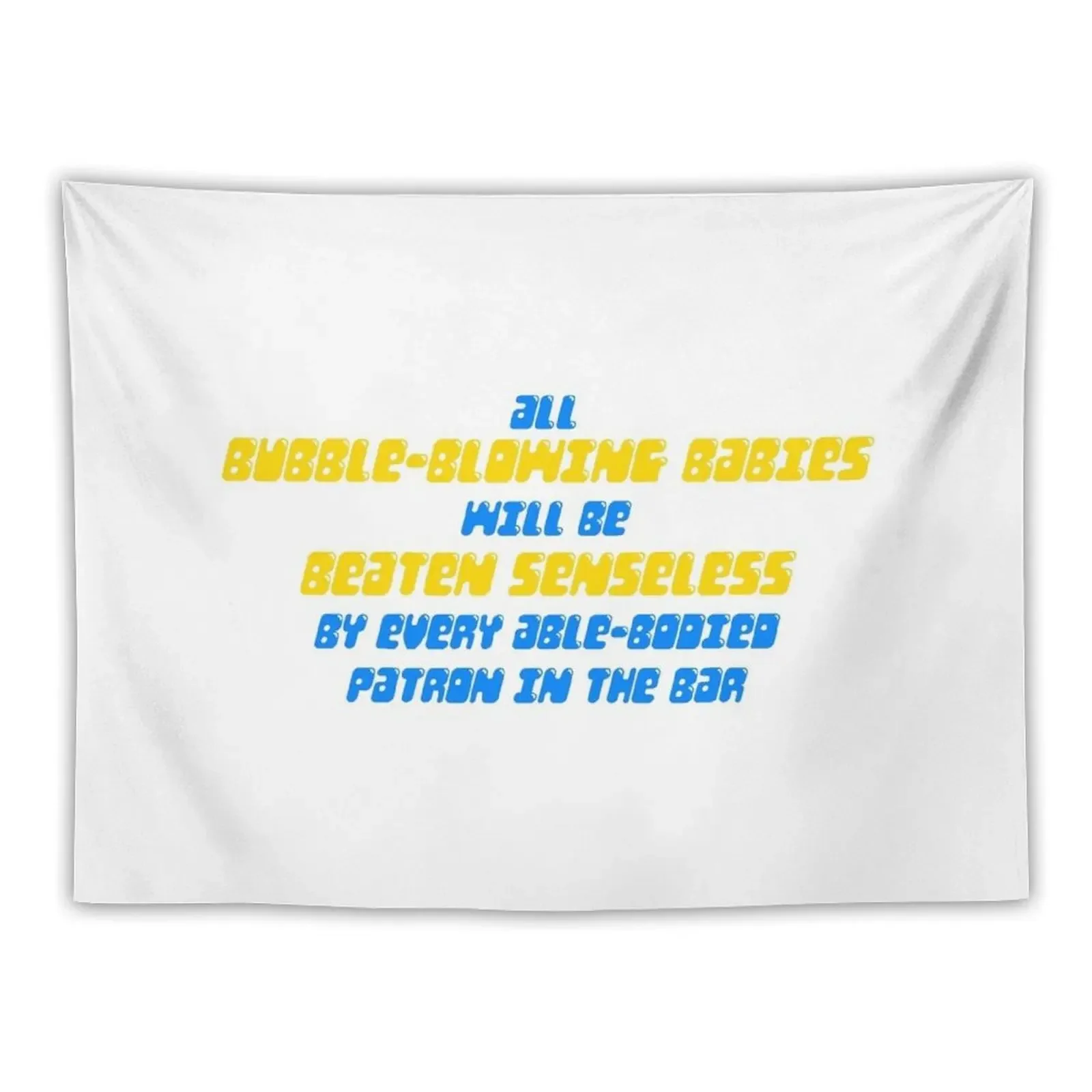 

Bubble Blowing Babies Tapestry Wallpaper Aesthetic Room Decor Tapestry