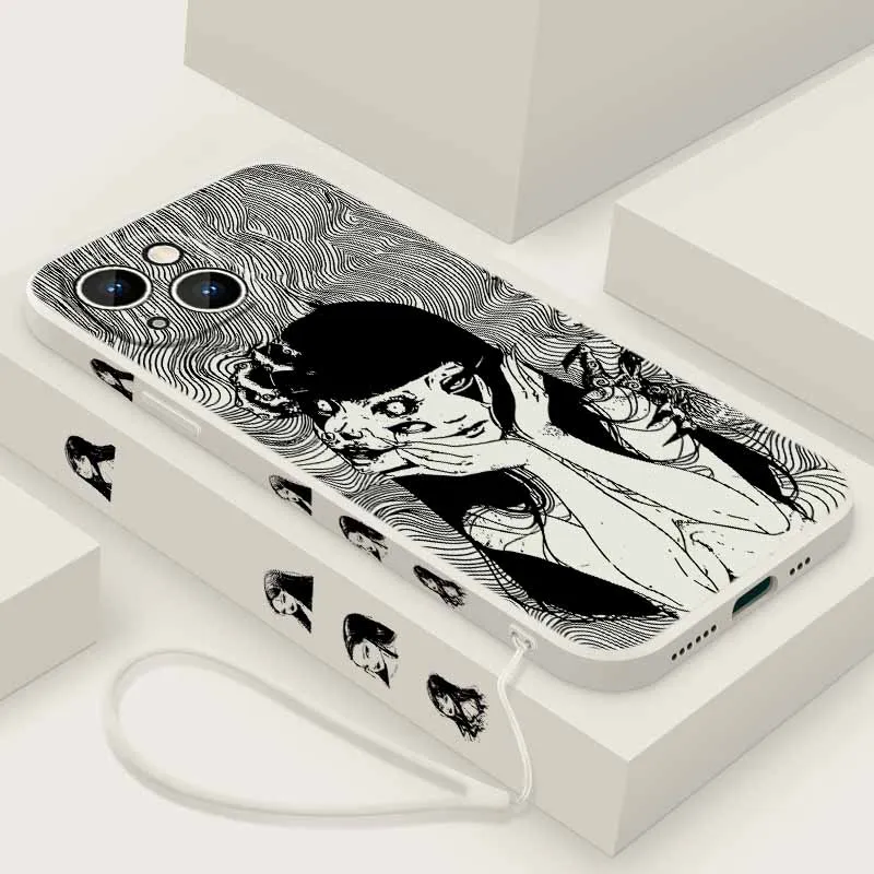 เคสโทรศัพท์ลาย Tomie Kawakami สุดหลอน สำหรับ Xiaomi POCO X7 X6 X5 X4 X3 NFC GT M6 M5 M4 F6 F5 F2 F1 Pro แบบน้ำพร้อมเชือกคล้อง