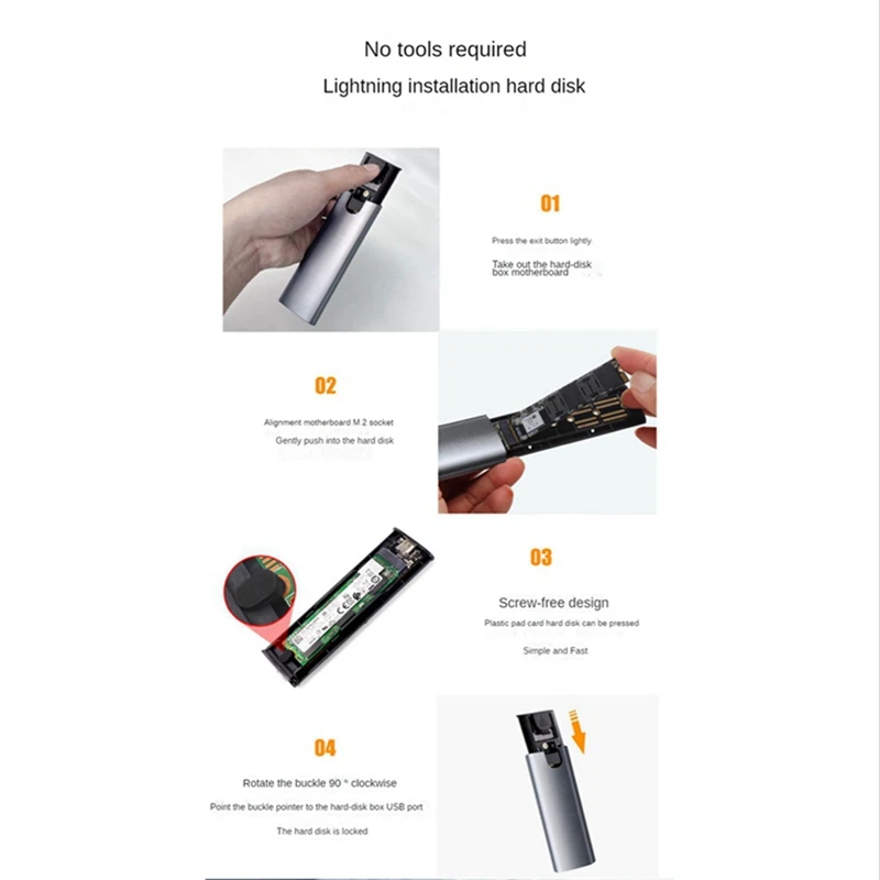 Penutup SSD NGFF SATA Ke USB 3.1 Gen 2 5Gbps untuk NGFF SATA B Kunci/ (B + M) Kunci SSD Kotak Hard Disk Adaptor M.2