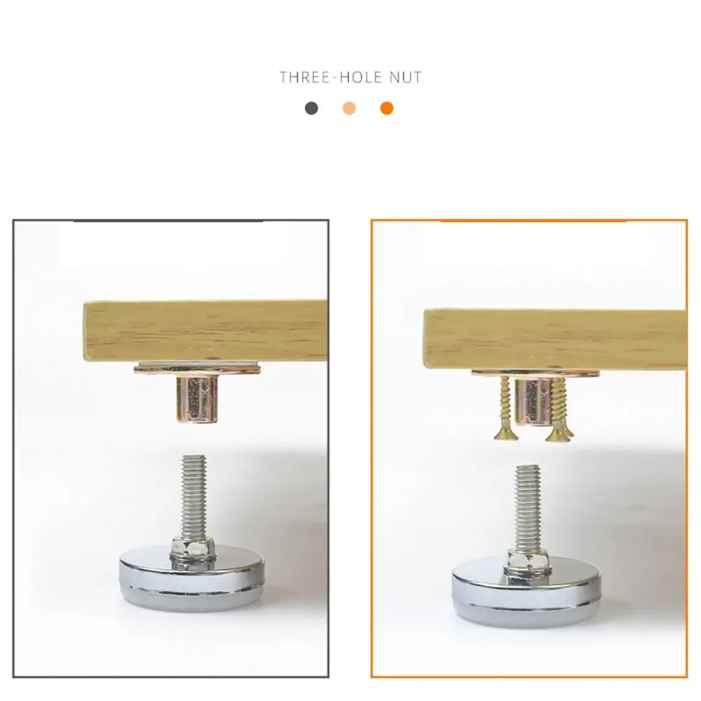 4pcs Height Adjustable Furniture Leg Leveling Chair Leg Feet Furniture Mat Screw-in Base Sofa Bed Cabinet Floor Protector image 6