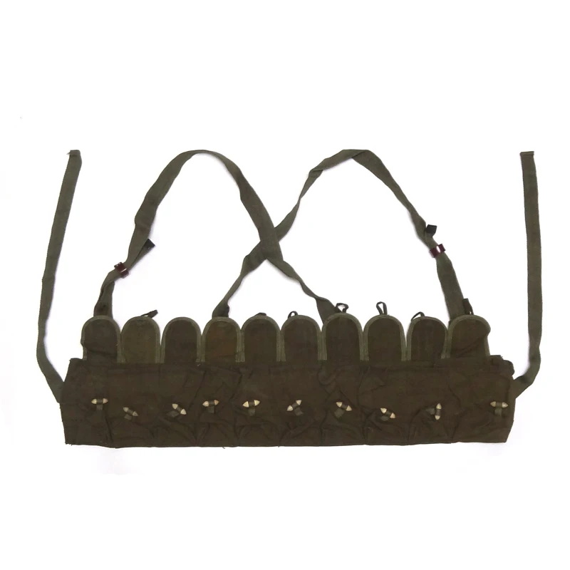 الأصلي الجيش الصيني حرب فيتنام SKS الصدر تلاعب الميدان والعتاد SKS Bandoliers الحقيبة #1