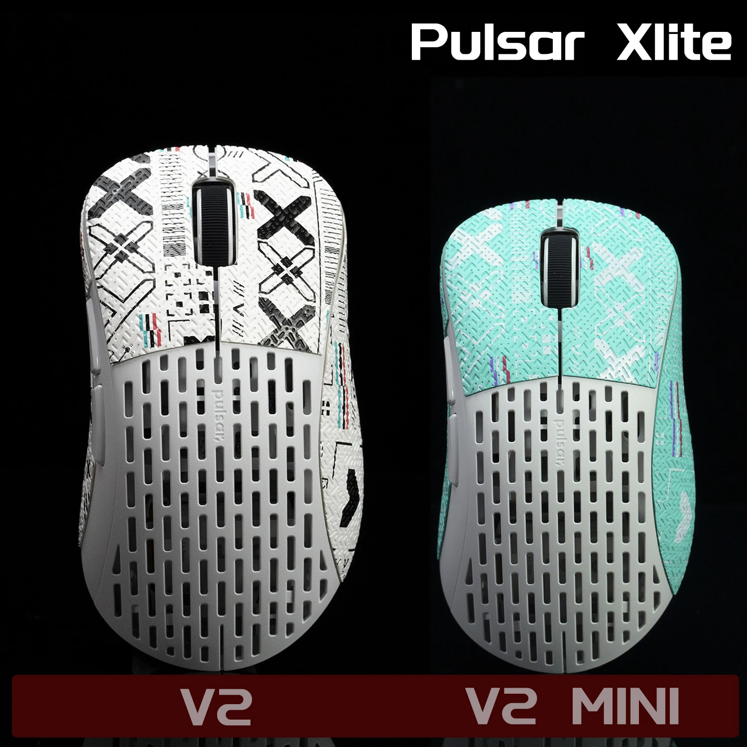 Sweat-Resistant Mouse Anti-Slip Sticker for Pulsar V2/V2 MINI, Self-Adhesive Mice DIY Upgrade Kit Anti-Slip Grip Tape for Pulsar