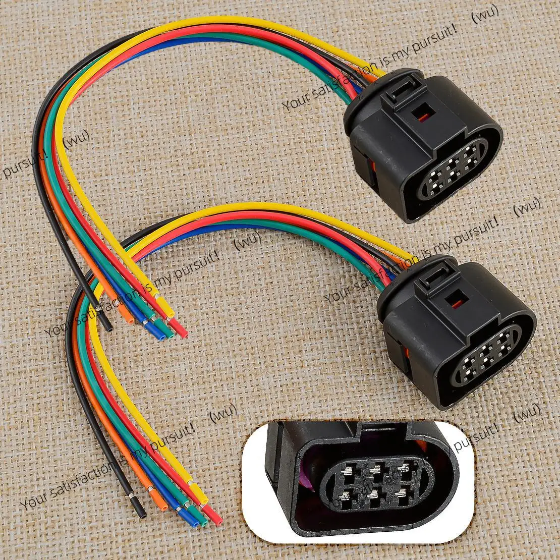 2Pcs Car Taillight Lamp Socket Plug Circuit Board Cable Fit for Audi A3 TT TTS