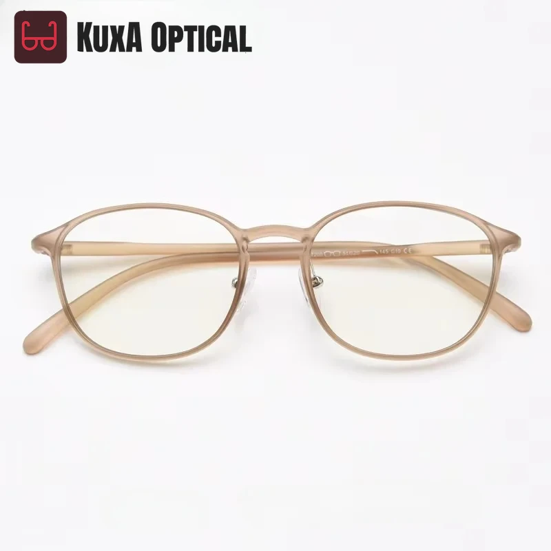 

KUXA круглые очки модные TR90 овальные линзы для близорукости минус оправа прогрессивные линзы по рецепту используют очки для мужчин