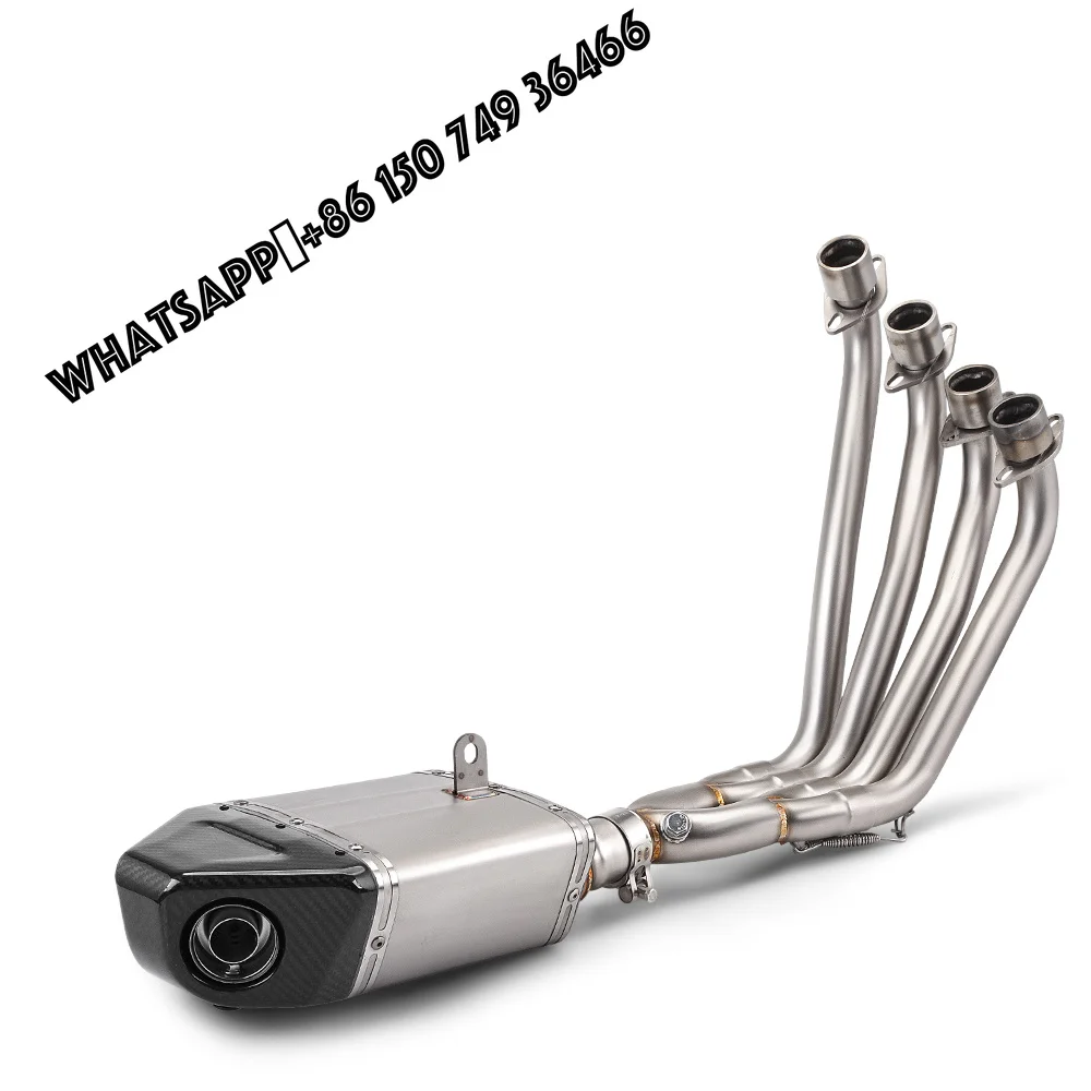Motorcycle Exhaust Pipe for CBR650R CB650F CB650R CBR650F 2014-2024 Full Racing Line Exhaust System Modify Front Link Pipe