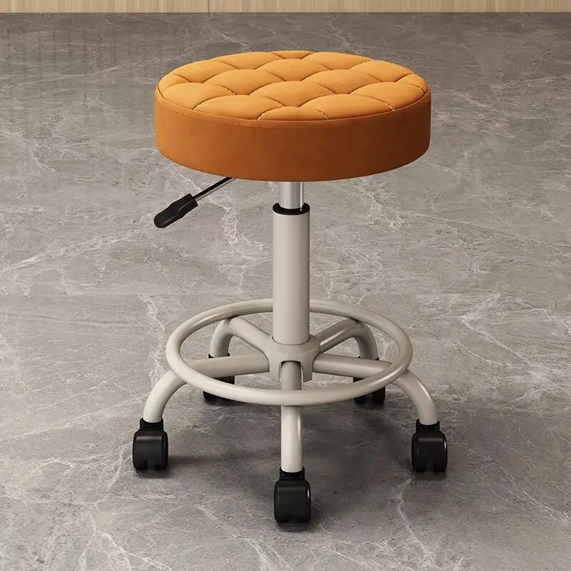 Hairdress Schoonheid Ronde Kruk Kapper Salon Stoelen Make Werk Stoel Bureau Kruk Met Wielen Swivel Lifting Krukken Meubels