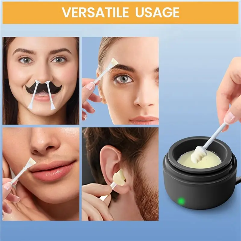 300 Pcs Nose Wax Sticks, Hair Wax Applicator With Disposable Spatulas For Nostril Cleaning, Ear Face Hair Removal