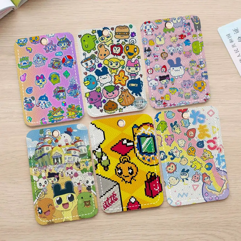 Tamagotchi M-Mametchi Badge Holder Keychain for Bank Business Work Card Holder Student Card Protective Case Bus Card