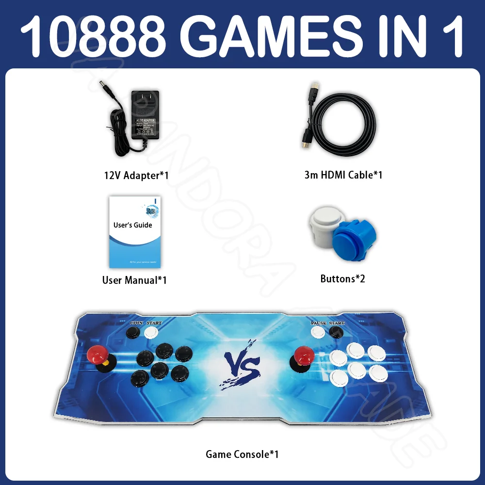 10888 in 1 Pandora Arcade Console Box 18S Pro 3D Wi-Fi Retro Games Arcade Cabinet Bartop Video Game Machine N64 Tekken 5/6