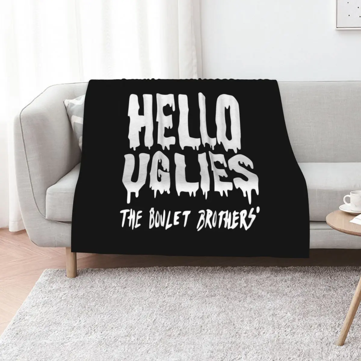 Hello Uglies... The Boulet Brothers Throw Blanket Cute Plaid Soft Plaid Tourist For Sofa Thin Cute Plush Blankets