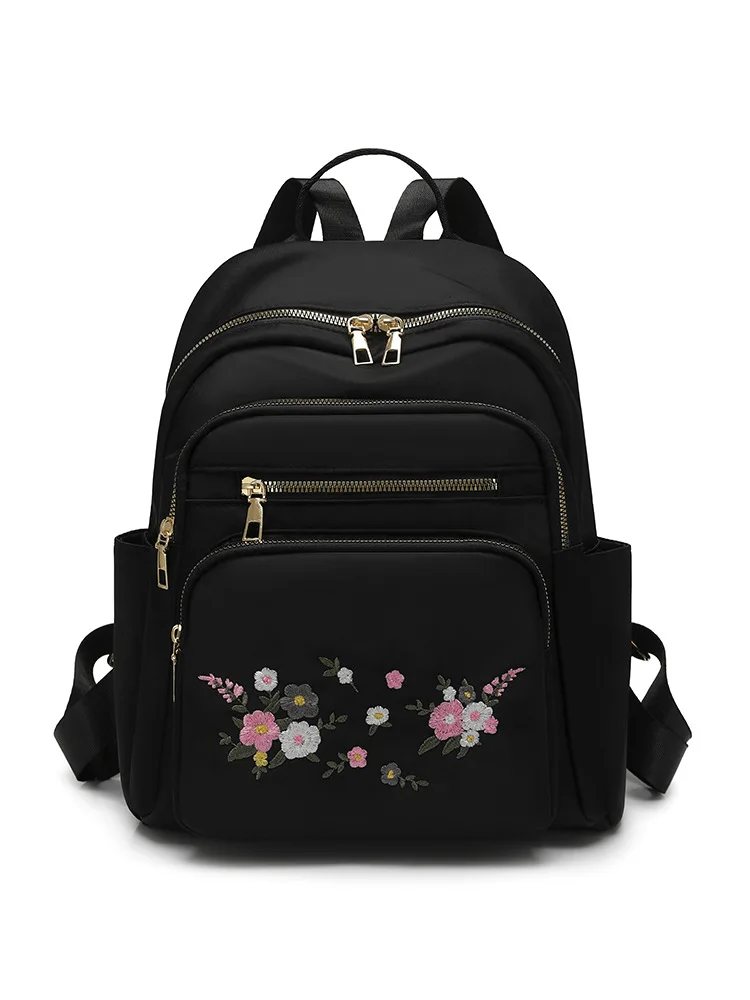 New 2026 Women's Oxford Cloth Travel Backpack Simple Canvas Student Backpack Computer Women's Bag Fashion