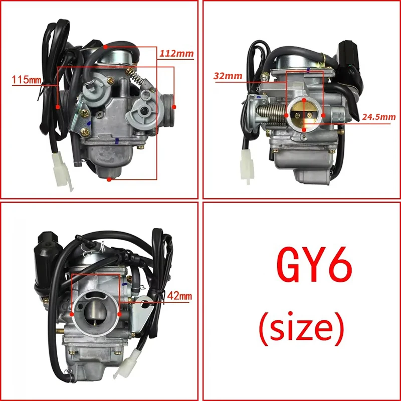 Motocyklowy gaźnik PD24J Carb Honda GY6 125cc 150cc 4-suwowy silnik pasujący do quadów Kazuma Baja — zdjęcie 3