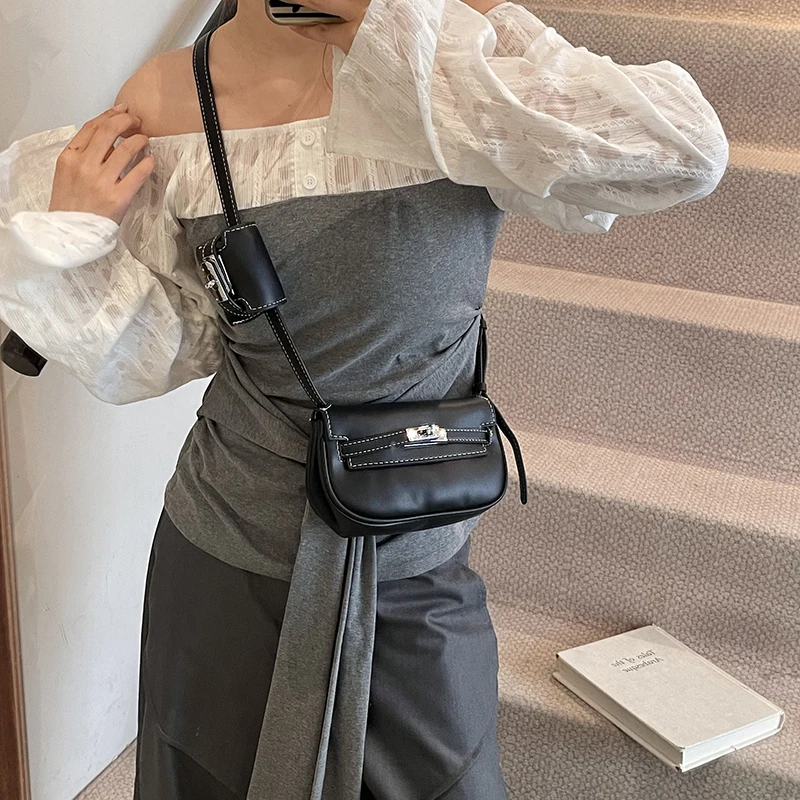 

Classic Leather Women's Tote Bag, Crossbody Convertible Handbag, Elegant Design for Ladies, Popular Luxury