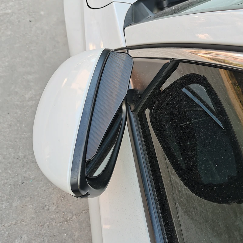 سيارة مرآة الرؤية الخلفية المطر الحاجب السيارات ملصق اكسسوارات ل ZEEKR X 001 009 2022 2023 2024 + اكسسوارات السيارات الزخرفية الخارجية