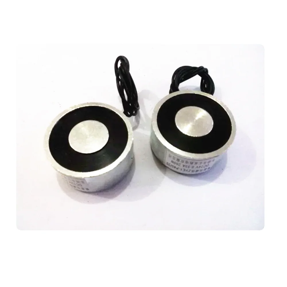 49mm OD 12V 24V Holding Electromagnet Lift 40kg Solenoid P40/21