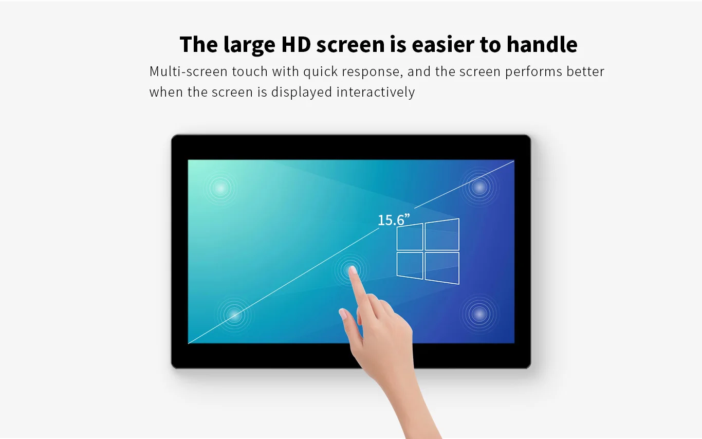 Hot Sale Dual Screen 15.6 Inch + 11.6 Inch Fanless Design Cash Register