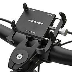 GUB PLUS 21 Motorcycle Bike Phone Holder Aluminum Alloy Cell Phone Holder Bracket Rotatable Adjustable Anti-slip Cycling Parts