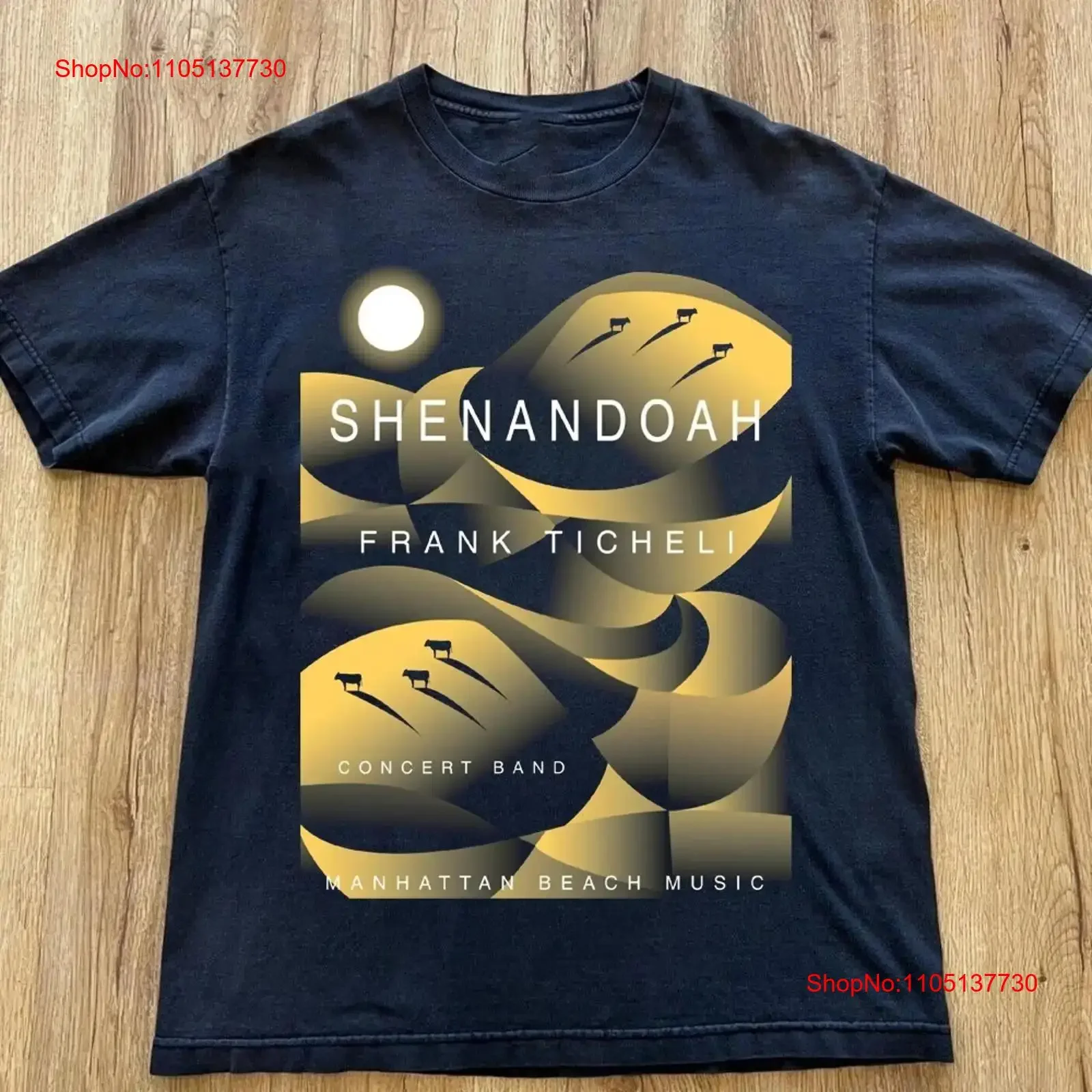 

Manhattan Beach Music Shenandoah, черная футболка всех размеров BL1597, винтажная стираная уличная одежда, модный повседневный топ для повседневной носки