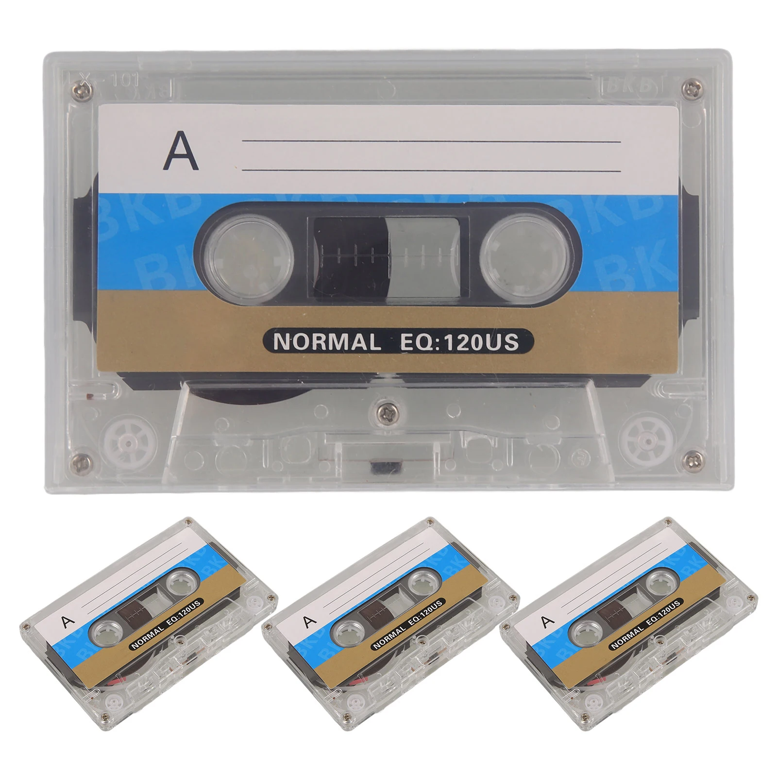 

4pcs Tape 30 Minute Recordable Cassette Tapes Recording Blank Cassette Tapes for Party Blank Audio Tape Retro DIY Gifts
