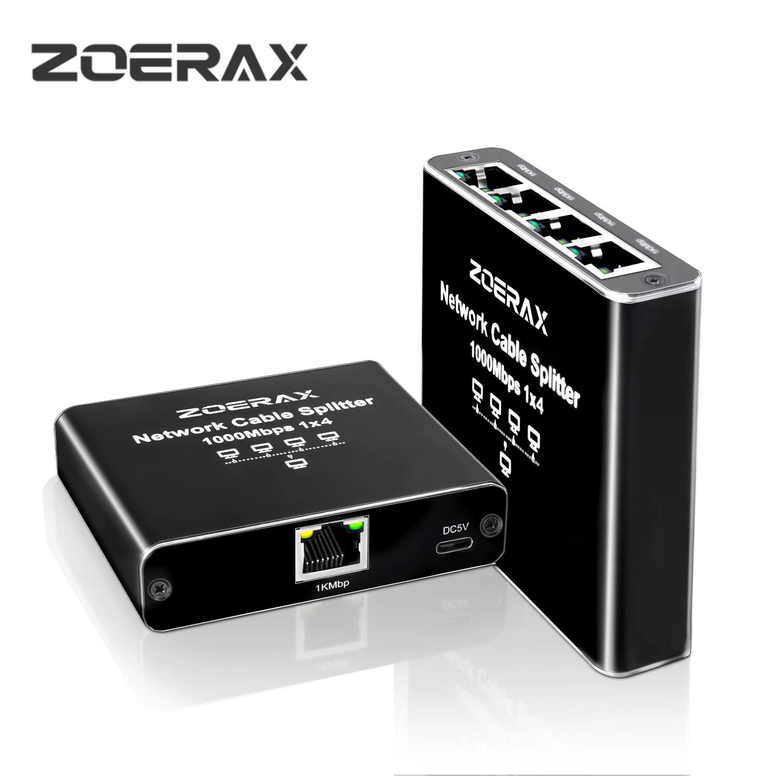 

ZOERAX Ethernet-сплиттер 1–4 RJ45 LAN Интернет-адаптер Интернет-сетевой кабель Удлинитель RJ45 Соединитель для ПК Ноутбук ТВ-приставка