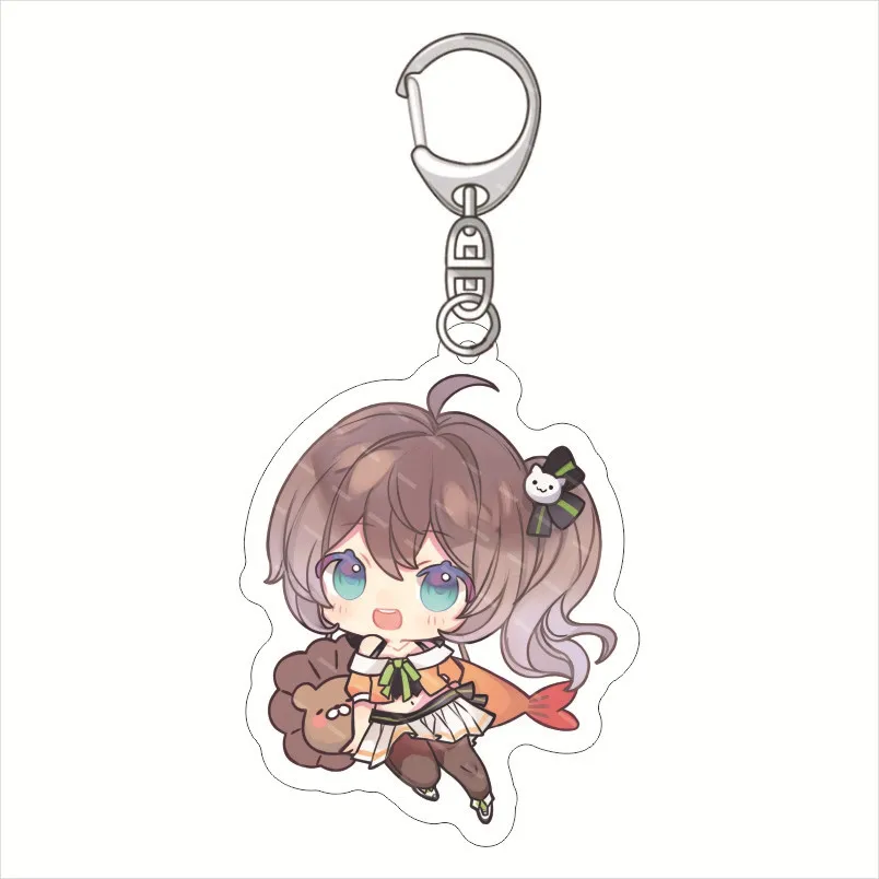 Anime Fashion Hololive Vtuber Figures Cosplay Keychain Inugami Sakura chaveiro cambio chaveiro feminino Suisei Acrylic Key GiftS