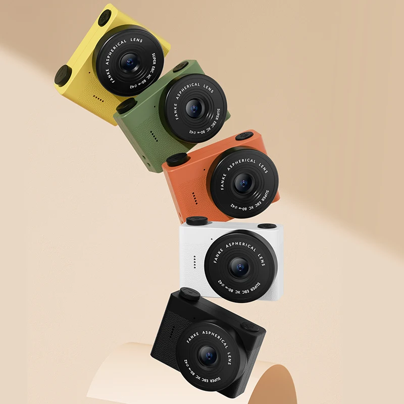 2025 Kids Gift  Mini Digital Video Camera 2000W HD with Built-In Games Cute Cartoon Design Gift for Children Kids Camera