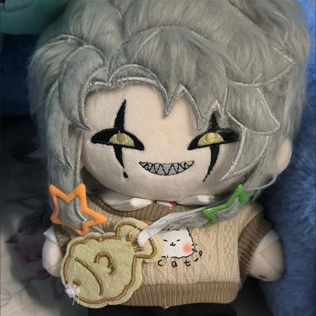 

Мягкая игрушка Пьеро 20 см, аниме-персонаж из «Кошмарного цирка», плюшевая кукла, милый брелок для ключей, коллекционный аниме-сувенир, подарок для фанатов