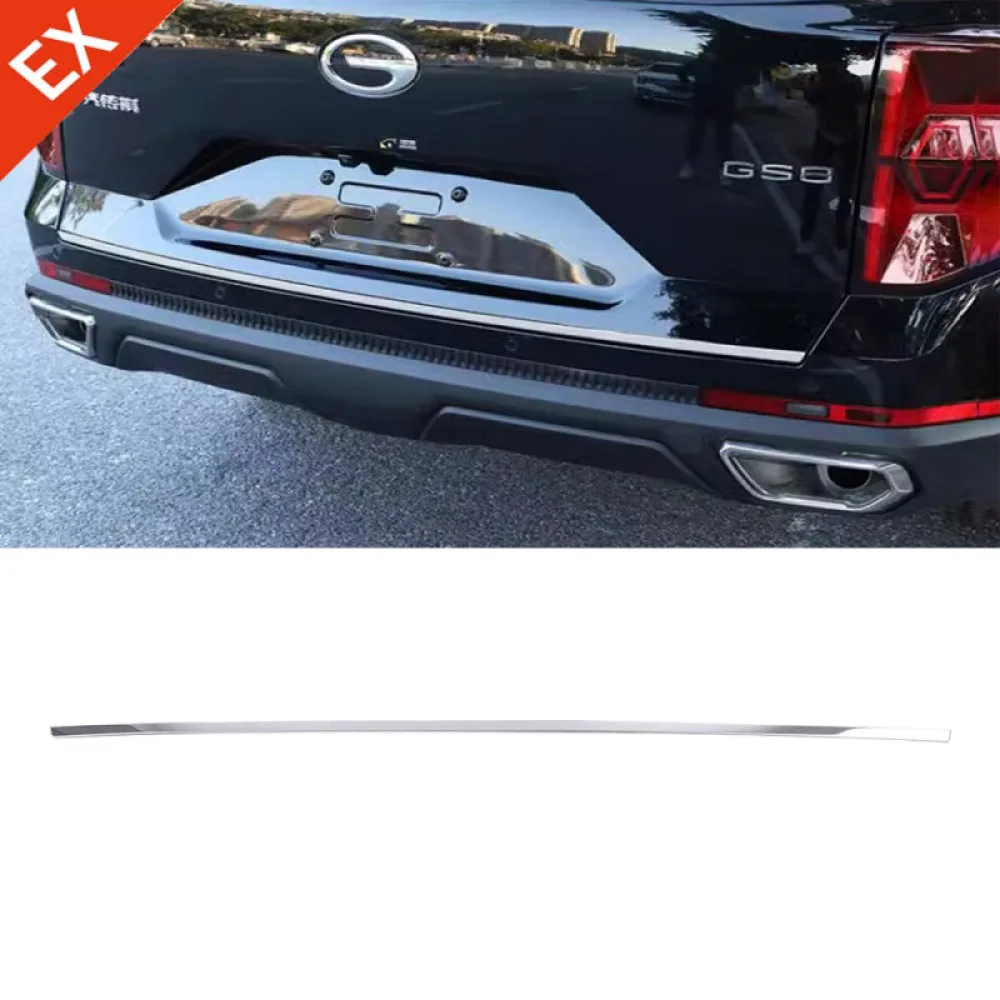 

For Trumpchi GAC GS8 Accessories Rear Trunk Trim Strip Tail Door Plate Box Garnish Tailgate Strip Decoration Car 2023-2024