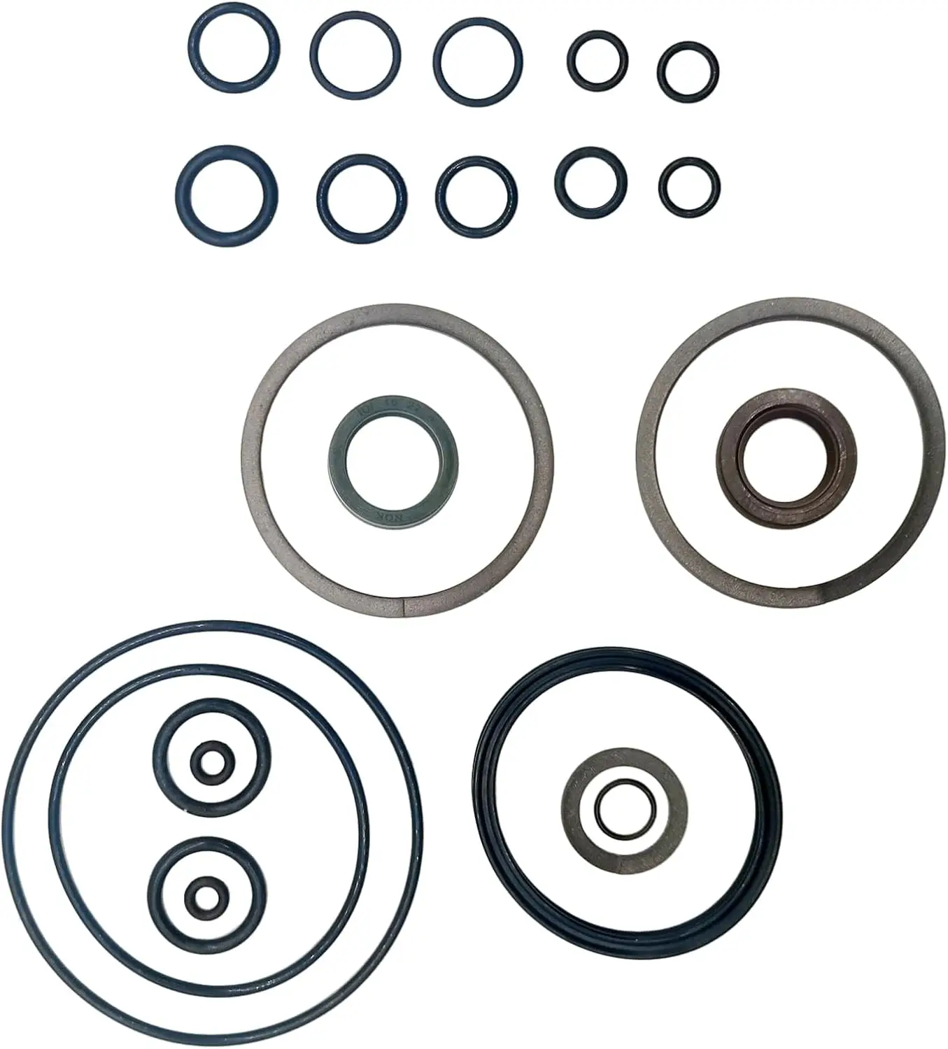 2pcs Marine Rebuild Seal Kit Compatible with Johnson Evinrude Trim Tilt 25 35 40 48 50 HP 1989-2004 Replace 435567 0435567