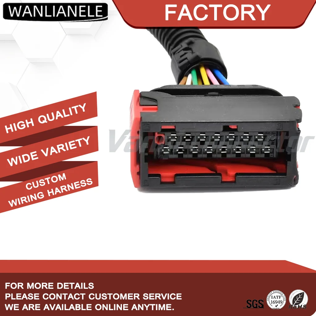50set 1801326-1 15Pin 5mm Pitch Sealed Automotive Connector Female Housing Black 2Row Car Wiring Plug