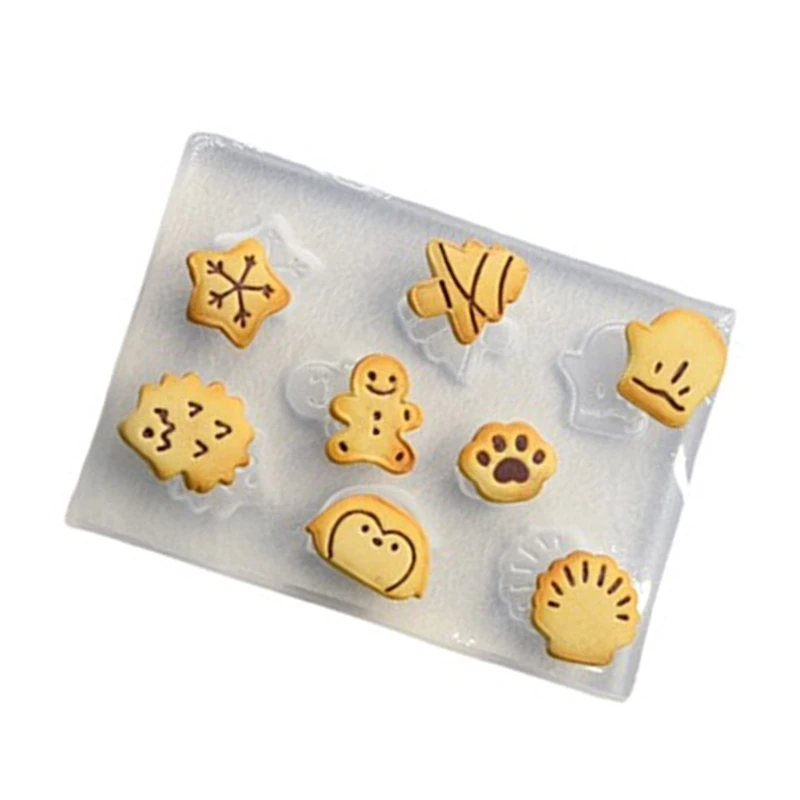 Lovely Baking Flexible Silicone Moulds with Assorted Animal Shapes Craft Supplies Accessory for Kids and Adults