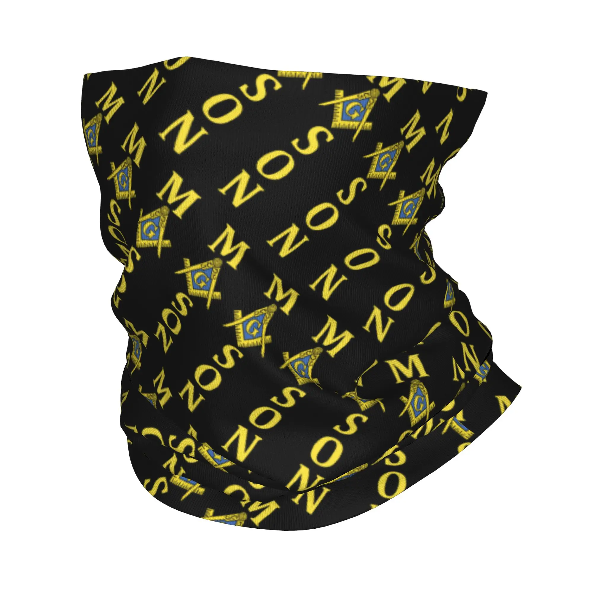 Freemason Square And Compass Bandana Neck Gaiter UV Protection Face Scarf Cover Men Women Masonic Symbol Headband Tube Balaclava