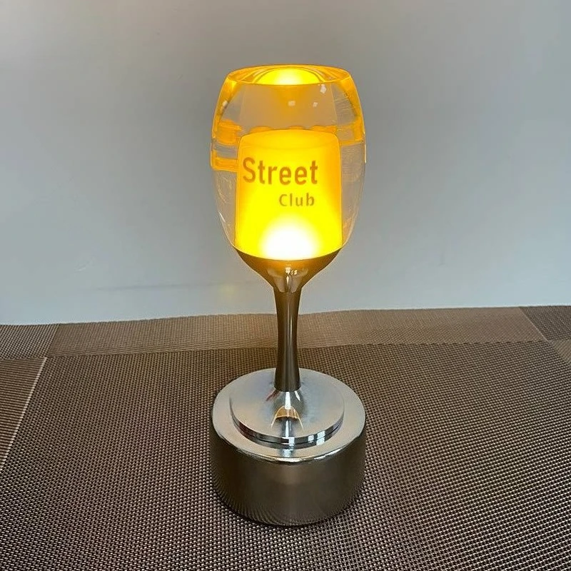 مصباح طاولة بار LED قابل لإعادة الشحن، ضوء ليلي إبداعي لتزيين مطعم المقهى KTV #4