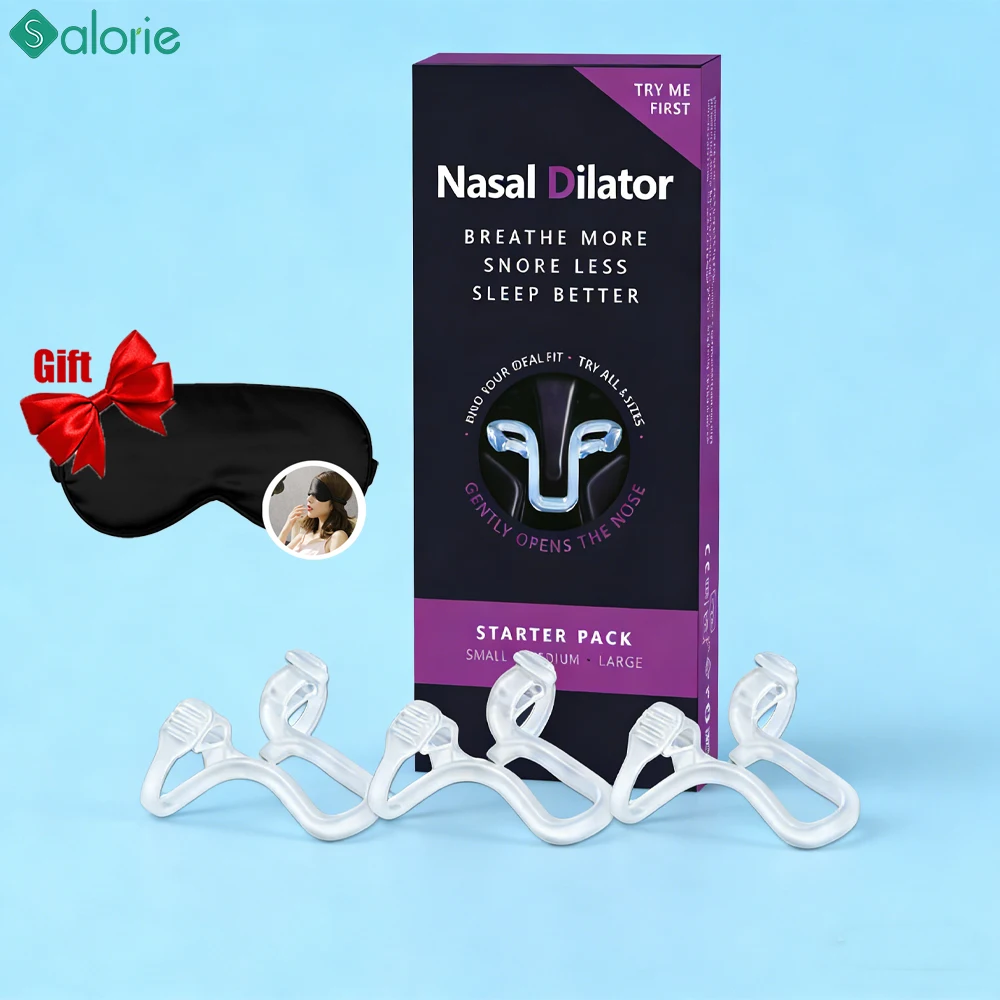 

Дыхательный аппарат для расширения носовых проходов от храпа с маской для глаз и зажимами для носа для улучшения сна и облегчения дыхания во время сна