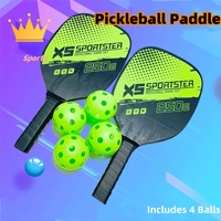Ultimate Beginner Pickleball & Beach Tennis Paddles Set with 4 Balls – Outdoor Sports Fitness Combo for All Skill Levels