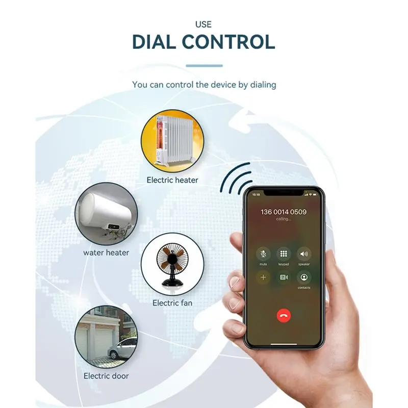 【BRILLIANT 】Smart Socket SC2-GSM 2/4G Long Line 1.2M 16A Smart Socket EU Plug APP Control SMS Temperature Sensor Remote Control