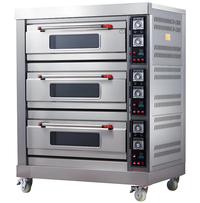 

Commercial Electric OvenThree Decks Six Trays Large Capacity Baking Electric OvenGas Oven