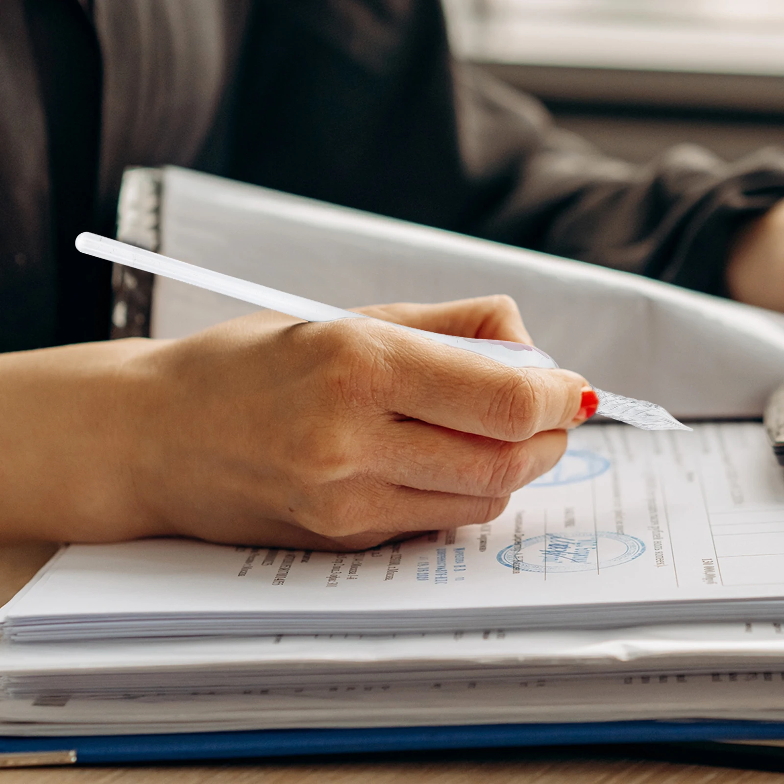 

Handmade Glass Dip Pen Clear Vintage Glass Signature Pen for Calligraphy Drawing Practice Portable Colored Elegant Gift