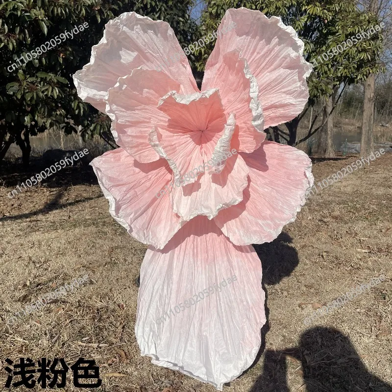 Giant Paper Art Artificial Flowers Large Wedding Background Flower Decoration Handmade Pleated Paper Flower Display Window