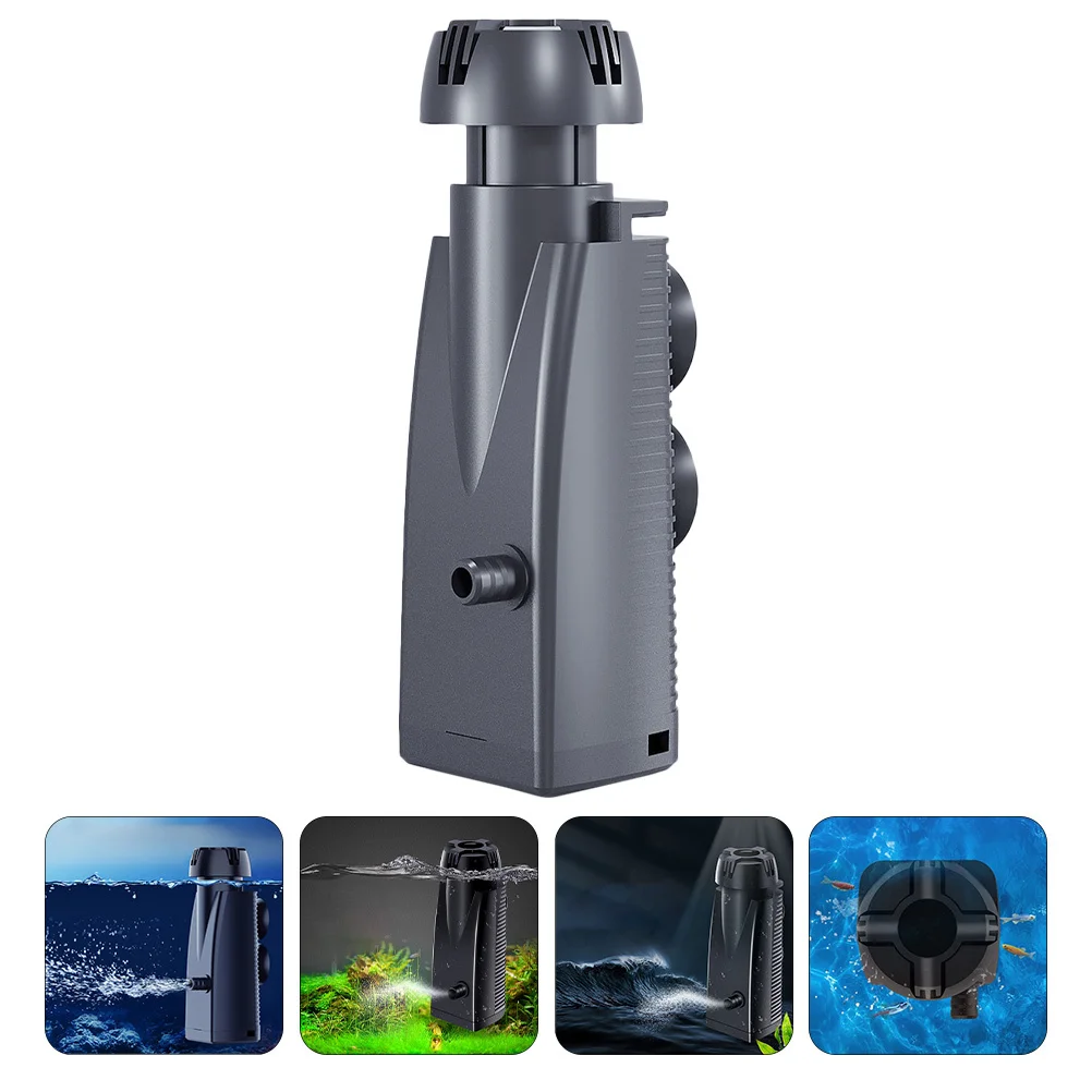 

Aquarium Oil Film Remover Fish Tank Surface Skimmer Strong Suction Cup Oil Filter Us Plug Efficient Quiet Energy Saving