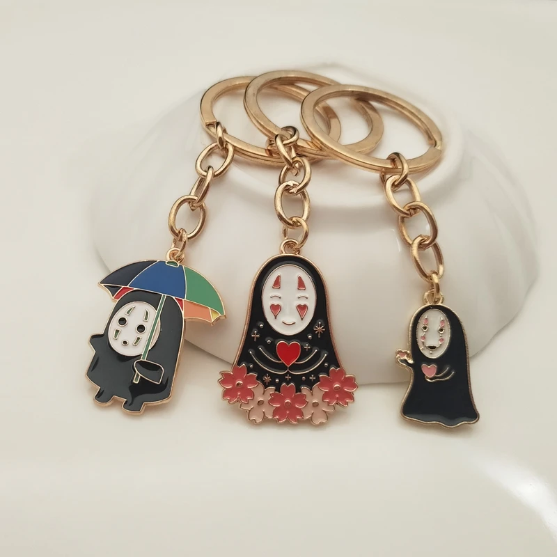 

New cartoon animation keychain enamel buckle keychain ring car keychain bag pendant jewelry men and women jewelry gifts