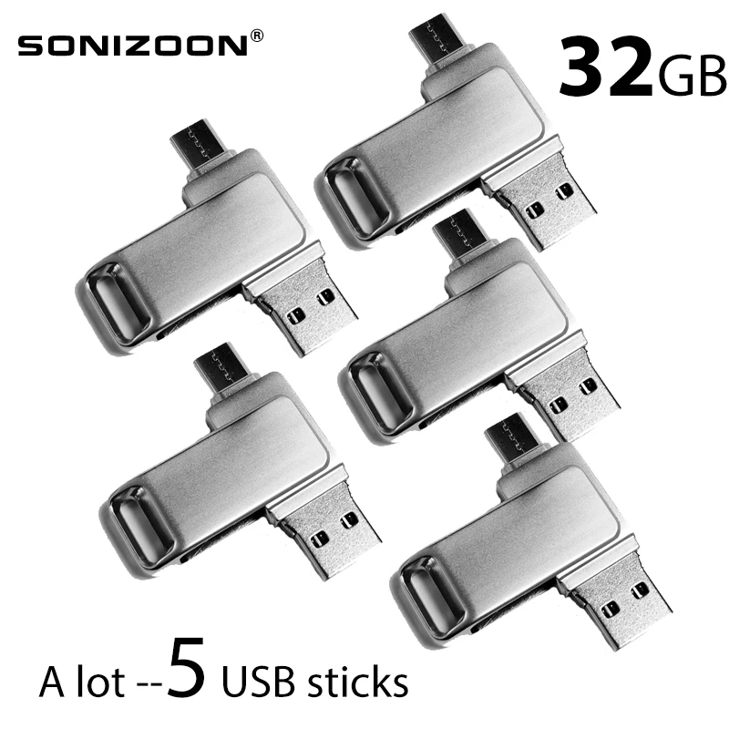 SONIZOON TPYE C-USB3.1 OTG USB Flash Drive Type C Pen Drive 8GB 16GB 32GB USB Stick 3.0 Pendrive for Type-C Device