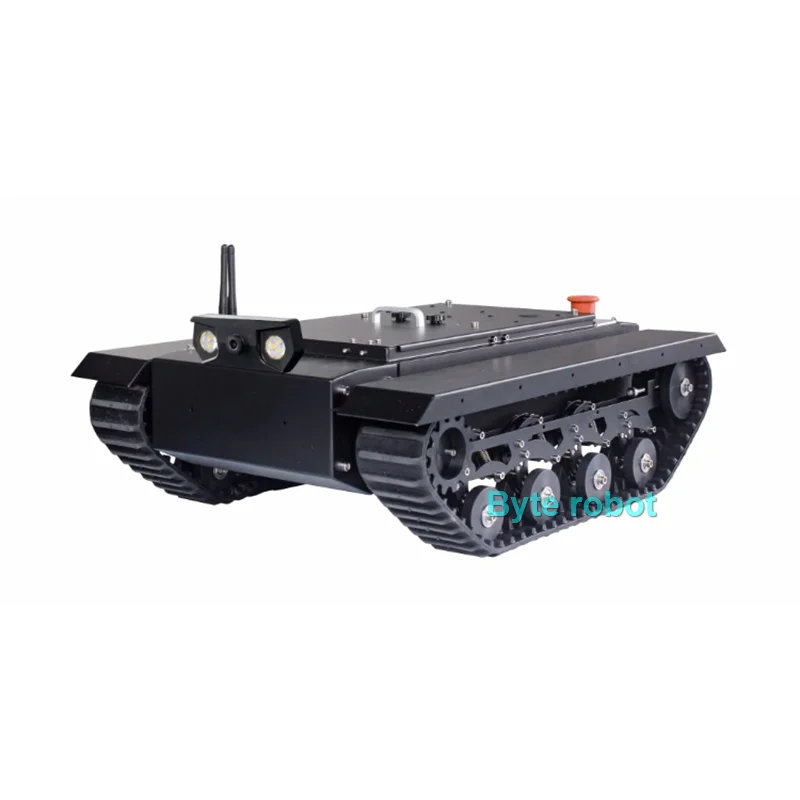 50KG Load Assembled TR500S Robot Chassis RC Tank Chassis Rubber Track STM32 Controller Image Transmission Remote Control Tank